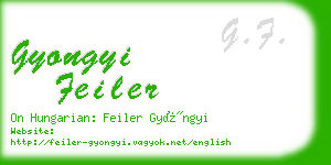 gyongyi feiler business card